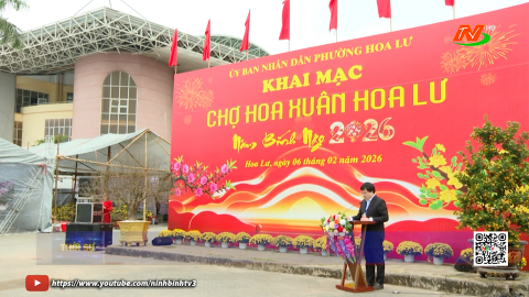 Khai mạc chợ hoa xu&acirc;n Hoa Lư năm 2026