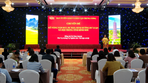 Bồi dưỡng nghiệp vụ c&ocirc;ng t&aacute;c dư luận x&atilde; hội năm 2025