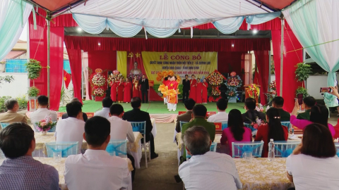 Th&ocirc;n Hội Tiến 2 đ&oacute;n Bằng c&ocirc;ng nhận th&ocirc;n n&ocirc;ng th&ocirc;n mới kiểu mẫu