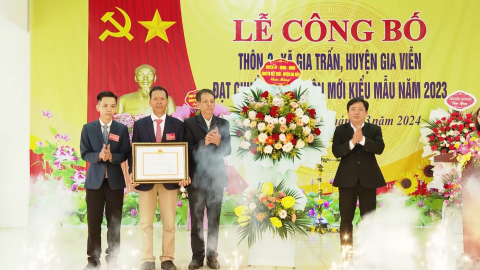 Th&ocirc;n 2, x&atilde; Gia Trấn đạt chuẩn n&ocirc;ng th&ocirc;n mới kiểu mẫu