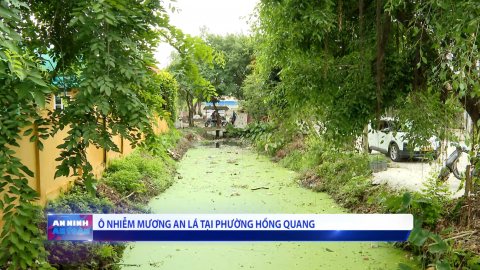 &Ocirc; nhiễm mương An L&aacute; tại phường Hồng Quang