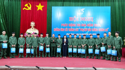 Hội Li&ecirc;n hiệp Phụ nữ tỉnh ph&aacute;t động thi đua năm 2026, hưởng ứng Tết trồng c&acirc;y " Phụ nữ vun trồng tương lai "