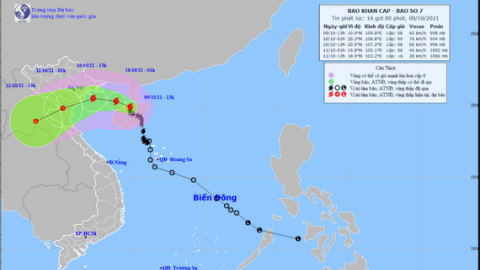 Tin b&atilde;o khẩn cấp - Cơn b&atilde;o số 7/2021