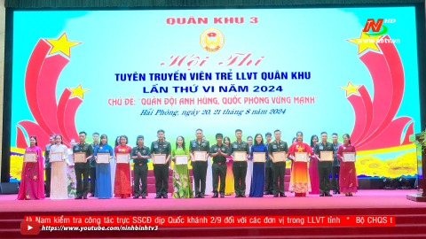 Hội thi Tuy&ecirc;n truyền vi&ecirc;n trẻ lực lượng vũ trang qu&acirc;n khu năm 2024