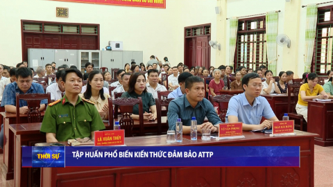 Tập huấn phổ biến kiến thức đảm bảo ATTP