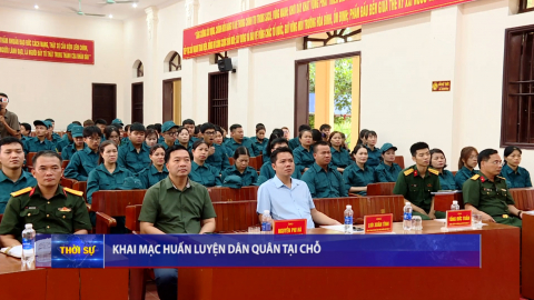 Khai mạc huấn luyện d&acirc;n qu&acirc;n tại chỗ
