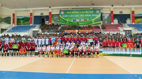 Bế mạc Giải B&oacute;ng chuyền trẻ C&uacute;p C&acirc;u lạc bộ năm 2026