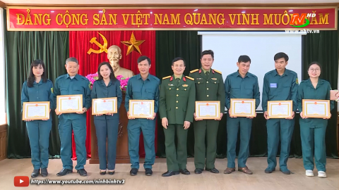 Ghi nhận hội thi c&aacute;n bộ giảng dạy Ch&iacute;nh trị trong LLVT huyện Y&ecirc;n M&ocirc;