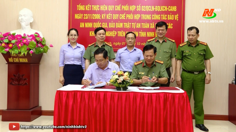 Phối hợp bảo vệ an ninh quốc gia, bảo đảm trật tự an to&agrave;n x&atilde; hội tại c&aacute;c khu c&ocirc;ng nghiệp