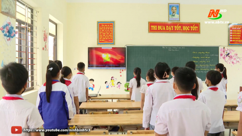 Thiếu nhi Y&ecirc;n Kh&aacute;nh thi đua học tập, r&egrave;n luyện theo lời B&aacute;c dạy