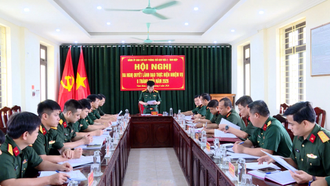 Ra nghị quyết l&atilde;nh đạo thực hiện nhiệm vụ