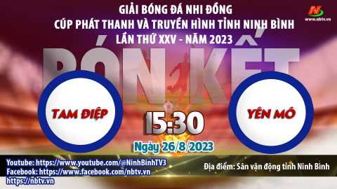 GIẢI B&Oacute;NG Đ&Aacute; NHI ĐỒNG C&Uacute;P PH&Aacute;T THANH V&Agrave; TRUYỀN H&Igrave;NH TỈNH NINH B&Igrave;NH ⚽Trận B&aacute;n kết 1:  - Fc Tam Điệp - Fc Y&ecirc;n M&ocirc;