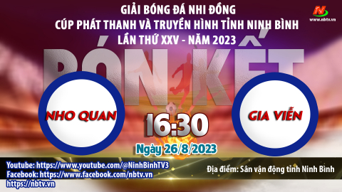 GIẢI B&Oacute;NG Đ&Aacute; NHI ĐỒNG C&Uacute;P PH&Aacute;T THANH V&Agrave; TRUYỀN H&Igrave;NH TỈNH NINH B&Igrave;NH  ⚽Trận B&aacute;n kết 2: - Fc Nho Quan - Fc Gia Viễn 