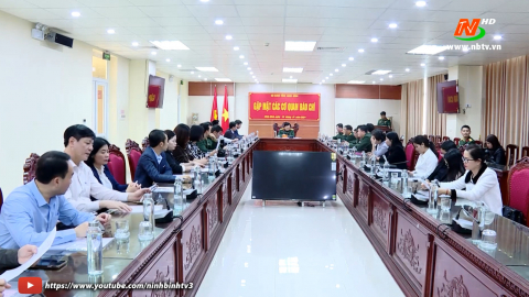 Bộ CHQS tỉnh gặp mặt c&aacute;c cơ quan b&aacute;o ch&iacute; năm 2024