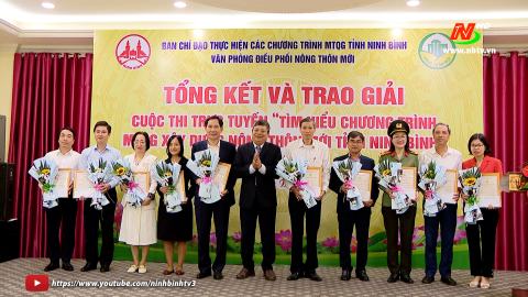 Trao giải Cuộc thi trực tuyến "T&igrave;m hiểu về Chương tr&igrave;nh mục ti&ecirc;u quốc gia x&acirc;y dựng n&ocirc;ng th&ocirc;n mới tỉnh Ninh B&igrave;nh năm 2023"