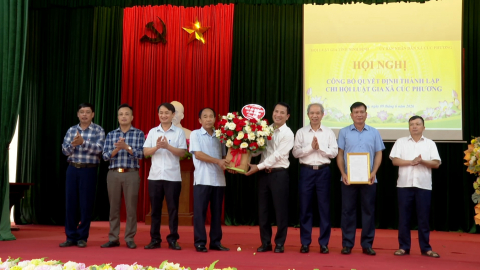 Ra mắt Chi hội Luật gia x&atilde; C&uacute;c Phương