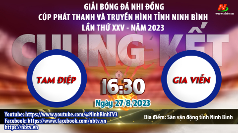 GIẢI B&Oacute;NG Đ&Aacute; NHI ĐỒNG C&Uacute;P PH&Aacute;T THANH V&Agrave; TRUYỀN H&Igrave;NH TỈNH NINH B&Igrave;NH  ⚽Trận chung kết:  - Fc Tam Điệp - Fc Gia Viễn