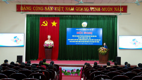 Tuy&ecirc;n truyền, tập huấn nghiệp vụ cho c&aacute;n bộ c&ocirc;ng đo&agrave;n cơ sở