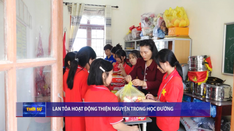 Lan tỏa hoạt động thiện nguyện trong học đường
