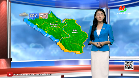 Dự b&aacute;o thời tiết khu vực tỉnh Ninh B&igrave;nh đ&ecirc;m 13, ng&agrave;y 14/5/2025