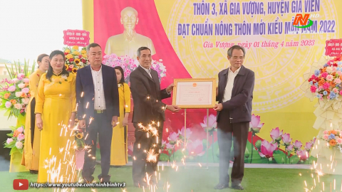 Th&ocirc;n 3, x&atilde; Gia Vượng đạt chuẩn NTM kiểu mẫu