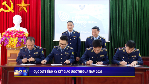 Cục Quản l&yacute; thị trường Ninh B&igrave;nh k&yacute; giao ước thi đua năm 2023