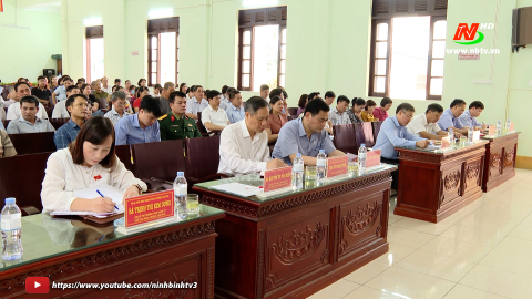 Đại biểu HĐND tỉnh tiếp x&uacute;c cử tri phường T&acirc;n B&igrave;nh, Tp. Tam Điệp