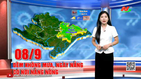 Dự b&aacute;o thời tiết đ&ecirc;m 07, ng&agrave;y 08/9/2025
