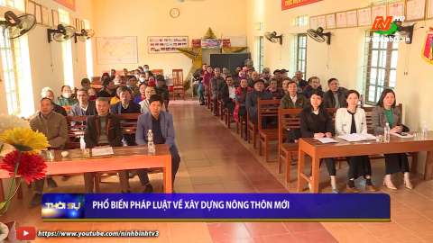Phổ biến ph&aacute;p luật về x&acirc;y dựng n&ocirc;ng th&ocirc;n mới