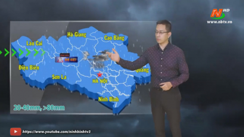 Dự báo thời ti&ecirc;́t đ&ecirc;m 11, ngày 12/05/2023