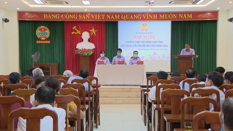 Hội N&ocirc;ng d&acirc;n tỉnh đối thoại với c&aacute;n bộ, hội vi&ecirc;n