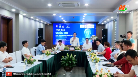 Họp báo t&ocirc;̉ chức cu&ocirc;̣c thi "Dự án thanh ni&ecirc;n khởi nghi&ecirc;̣p sáng tạo" tỉnh Ninh Bình