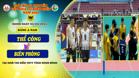 THỂ C&Ocirc;NG T&Acirc;N CẢNG Vs BI&Ecirc;N PH&Ograve;NG MB  - Bảng A Nam - Giải B&oacute;ng chuyền C&uacute;p Hoa Lư - B&igrave;nh Điền năm 2025