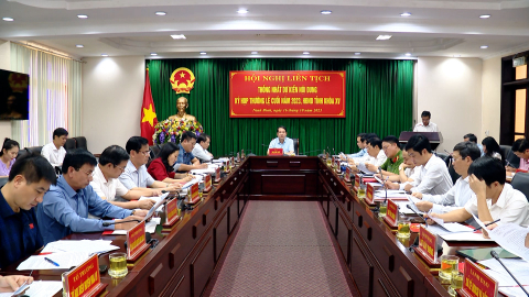 Thường trực HĐND tỉnh tổ chức hội nghị li&ecirc;n tịch thống nhất dự kiến nội dung kỳ họp thường lệ cuối năm 2023, HĐND tỉnh kh&oacute;a XV