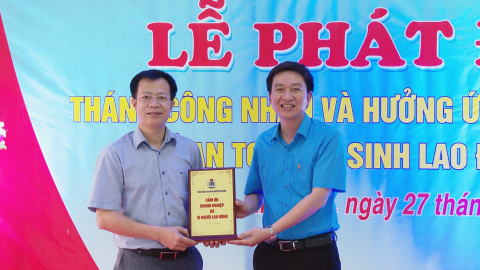 LĐLĐ huyện Kim Sơn ph&aacute;t động Th&aacute;ng c&ocirc;ng nh&acirc;n năm 2022