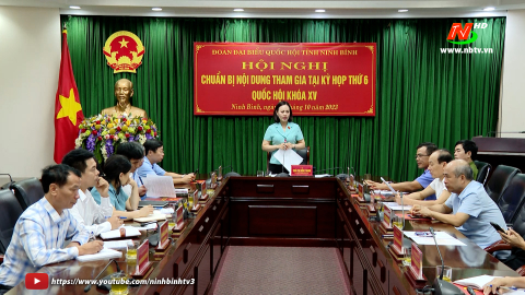 Đo&agrave;n Đại biểu Quốc hội tỉnh chuẩn bị nội dung tham gia tại kỳ họp thứ S&aacute;u, Quốc hội kh&oacute;a XV