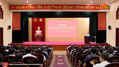 Triển khai c&ocirc;ng t&aacute;c sắp xếp đơn vị h&agrave;nh ch&iacute;nh cấp huyện, cấp x&atilde; tỉnh Ninh B&igrave;nh, giai đoạn 2023 &ndash; 2030