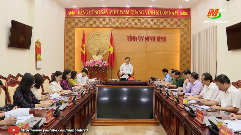 Thường trực Tỉnh ủy giao ban c&ocirc;ng t&aacute;c th&aacute;ng 7, triển khai nhiệm vụ th&aacute;ng 8