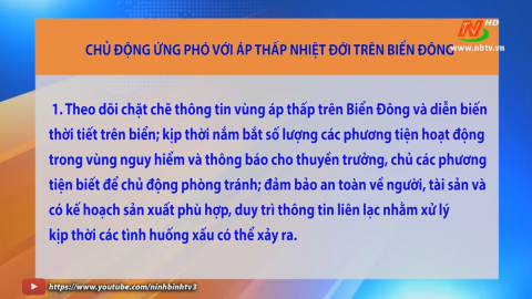 Chủ động ứng ph&oacute; với &aacute;p thấp nhiệt đới tr&ecirc;n biển Đ&ocirc;ng