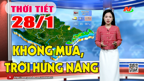 Dự b&aacute;o thời tiết khu vực tỉnh Ninh B&igrave;nh đ&ecirc;m 26, ng&agrave;y 27/1/2026