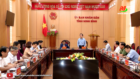 Đo&agrave;n gi&aacute;m s&aacute;t của Ban D&acirc;n nguyện, Ủy ban Thường vụ Quốc hội l&agrave;m việc với UBND tỉnh Ninh B&igrave;nh