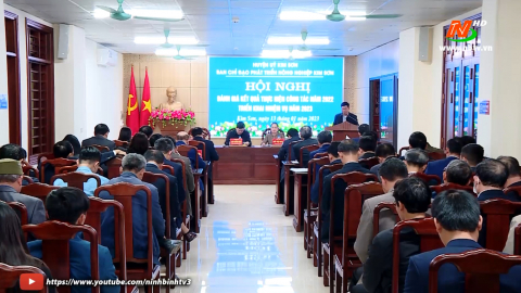 Ban Chỉ đạo ph&aacute;t triển n&ocirc;ng th&ocirc;n huyện Kim Sơn triển khai nhiệm vụ năm 2023