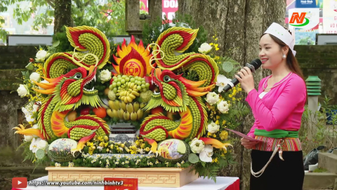 Hội thi trưng b&agrave;y "M&acirc;m ngũ quả tiến Vua" v&agrave; trao giải Cuộc thi ảnh &ldquo;&Aacute;o d&agrave;i với du lịch Ninh B&igrave;nh&rdquo; năm 2024