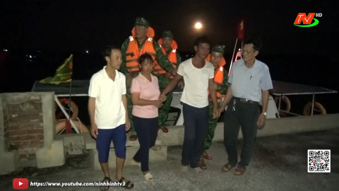 Ban Chỉ huy BĐBP tỉnh Ninh B&igrave;nh phối hợp t&igrave;m kiếm, cứu nạn th&agrave;nh c&ocirc;ng ngư d&acirc;n gặp nạn tr&ecirc;n biển