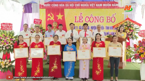 X&oacute;m 11, x&atilde; Gia Hưng c&ocirc;ng bố đạt chuẩn khu d&acirc;n cư NTM kiểu mẫu