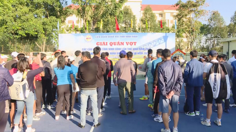 Khai mạc Giải quần vợt c&aacute;c CLB tỉnh Ninh B&igrave;nh năm 2024