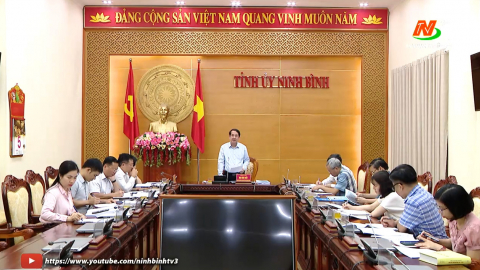 Thảo luận, cho &yacute; kiến ho&agrave;n thiện bản thảo s&aacute;ch Lịch sử Đảng bộ tỉnh