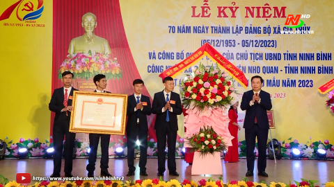 Gia Thủy kỷ niệm 70 năm ng&agrave;y th&agrave;nh lập Đảng bộ v&agrave; đ&oacute;n bằng c&ocirc;ng nhận x&atilde; đạt chuẩn NTM kiểu mẫu