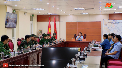 Sở Chỉ huy tiền phương họp ứng ph&oacute; với b&atilde;o số 3
