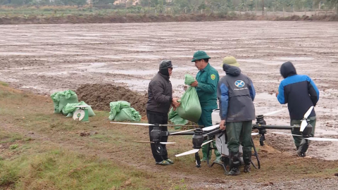 Y&ecirc;n M&ocirc; sử dụng m&aacute;y bay kh&ocirc;ng người l&aacute;i để gieo v&atilde;i
